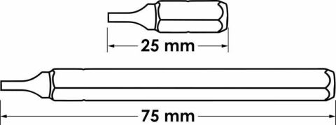 Набір біт (1/4") (57шт)