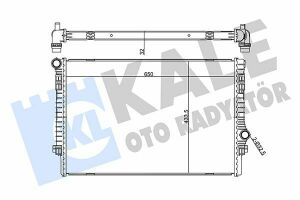 KALE VW Радіатор охолодження Audi A3, Golf, Passat, Tiguan, Skoda Kodiaq, Octavia