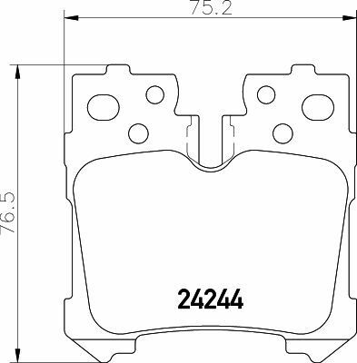 Тормозные колодки зад. Lexus LS 06-4.6-5.0