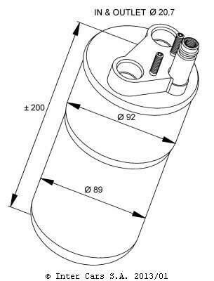 Осушувач кондиціонера Renault Kangoo/Megane II/Scenic II 1.4-2.0 02-