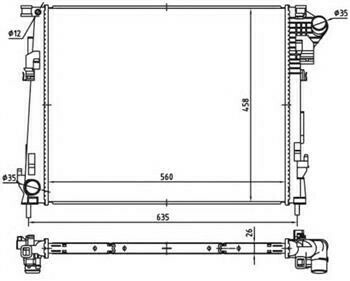 Радіатор охолодження Citroen C4/Peugeot 307/308 1.6HDi/1.8/2.0i 04-