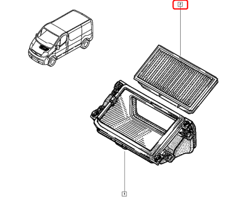 Фільтр салону Renault Trafic 1.9-2.5dCI 01-