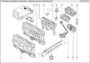 Трос печки Renault Trafic 01-