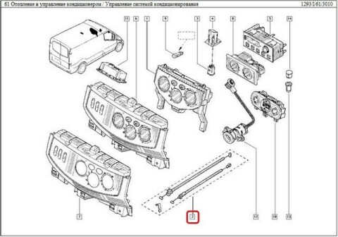 Трос пічки Renault Trafic 01-