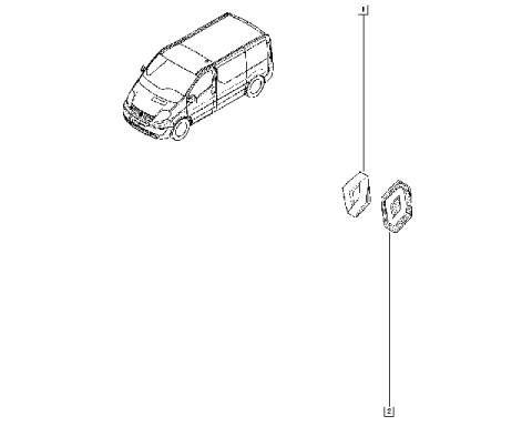 Монограмма знак решетки радиатора Renault Fluence, Trafic Монограмма знак решетки радиатора Renault Fluence, Trafic