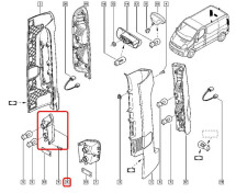 Ліхтар задній Opel Vivaro/Renault Trafic 01- (R)