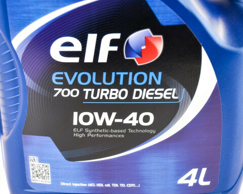 Моторное масло ELF Evolution 700 Turbo Diesel 10W-40, 4 литра Моторное масло ELF Evolution 700 Turbo Diesel 10W-40, 4 литра