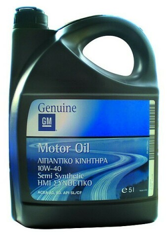 Моторна олива GENERAL MOTORS Semi Synthetic 10W-40, 5 літрів