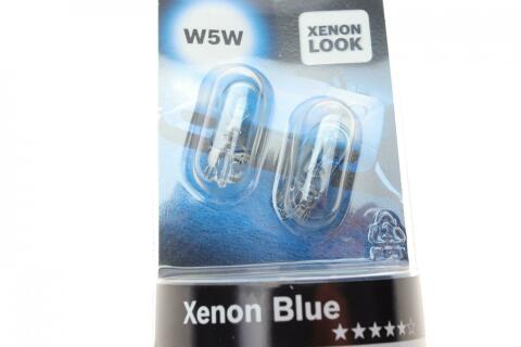 Автолампа W5W 12V 5W W2.1x9.5d Xenon Blue (BL)