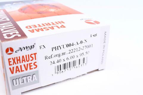 Клапан (выпуск) Hyundai Accent/Santa Fe/Kia Sportage 1.5-2.2CRDi (24.40x6x95.5) (азотирование)