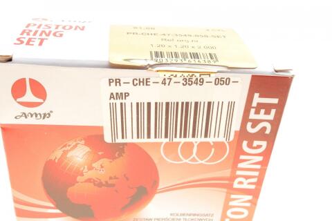 Кільця поршневі Chevrolet Lacetti 1.8 LDA (+0.50/81,00mm) (1.2x1.2x2.0) (к-кт 4 циліндри)