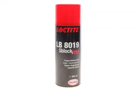 LOCTITE LB 8019, 400ML Змазка, раскислитель ржавчини, жидкий ключ, (утримання розчинників 89%)