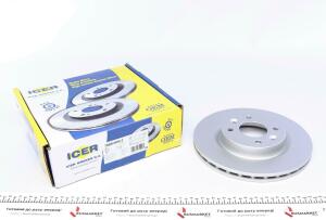 Диск тормозной (передний) Renault Kangoo 97-/Clio 91-/Megane 95-03/Logan 04-(259x20.6)(с покр)(вент)