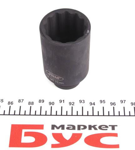Головка ударна 12-гранна (1/2") (d=32mm)
