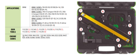 Інструмент регулювання зубчатого ременя BMW (N42/N46) 1.8/ 2.0