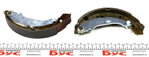 Колодки тормозные (задние) Smart ForFour 04-06/Mitsubishi Colt 04-12 (барабанные) (203x38)