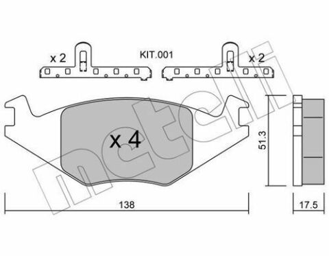 Колодки тормозные (передние) Seat Cordoba/Ibiza 94-02/VW Golf/Jetta/Polo 81-94/Passat B1/B2 79-88