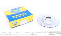 Диск гальмівний (передній) Nissan X-Trail 2.0/2.5dCi 07-/Juke 1.6 10- (296x26)(з покриттям)(вент.)