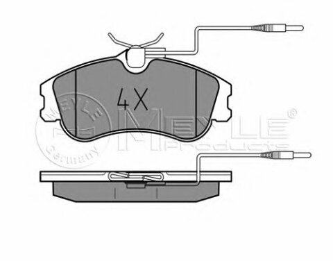 Колодки тормозные (передние) Citroen Berlingo/Peugeot Partner 96- (Lucas)