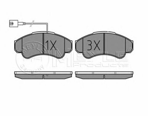 Колодки тормозные (передние) Citroen Jumper/Fiat Ducato/Peugeot Boxer 02- R16