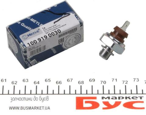 Замінено на 100 919 0031 Датчик тиску оливи VW LT -06/T4 90-03 (0,15-0,30 bar) (М10х1,0) (червоний)