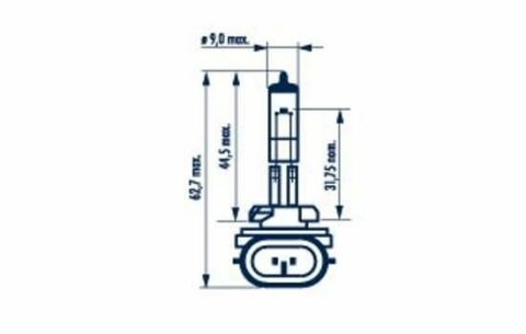 Автолампа H27W/2 12V 27W PGJ13