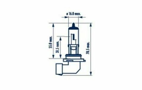 Автолампа H10/9145 12V 42W PY20d (Американські типи)