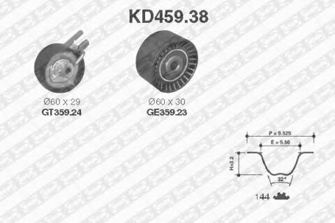 Комплект ГРМ Citroen Nemo 1.4HDI 08-