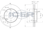 Диск гальмівний (передній) Chevrolet Lacetti/Nubira/Epica/Evanda/Rezzo 05- (256x24)(з покр.)(вент.), фото 1 - інтерент-магазин Auto-Mechanic