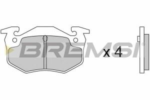 Гальмівні колодки зад. Peugeot 206 99-/Renault Megane I 96-03