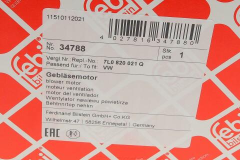 Моторчик пічки Audi Q7 06-15/VW Touareg 02-10/Amarok 10-13/Porsche Cayenne 03-