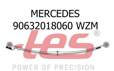 Ресора задня MB Sprinter 209-318/VW Crafter 06- (к-кт 2 листа) (70/740/753), 25+12мм.