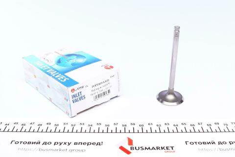 Клапан (впуск) Opel Astra F/G/Vectra B 1.6 92-03 (38x7x101.1) (вальцювання) Клапан (впуск) Opel Astra F/G/Vectra B 1.6 92-03 (38x7x101.1) (вальцювання)