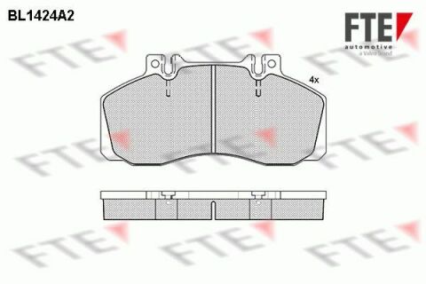 Колодки тормозные (передние) MB 609-814/Vario