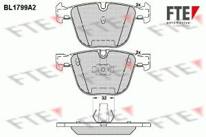 Колодки тормозные (задние) BMW 5 (E60/65)/X5 (E70/F15)/X6 (E71/E72) 3.0-4.4 08-