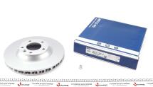 Диск гальмівний (передній) Audi Q7 06-15/Porsche Cayenne 02-/VW Touareg 02-10 (350x34) (L)