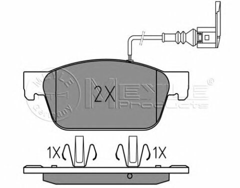 Колодки тормозные (передние) VW T5 09-