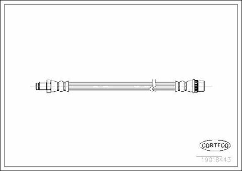 Шланг тормозной (передний) Renault Clio 91-98