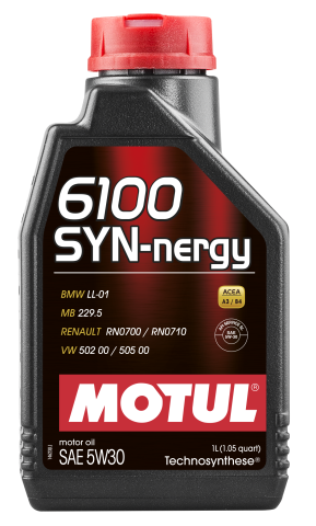 Масло 5W30 Syn-nergy 6100 (1L) (MB 229.5/Renault RN0710/RN0700/VW 502 00/505 00) замена на 838411