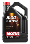 Моторна олива MOTUL ECO-clean+ 8100 5W-30, 5 літрів