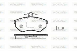 Гальмівні колодки пер. PASSAT В2/B3/B4/Golf IV 1.6-2.0 91-02 (TRW)