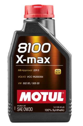 Моторное масло MOTUL 8100 X-max 0W-30, 1 литр Моторное масло MOTUL 8100 X-max 0W-30, 1 литр