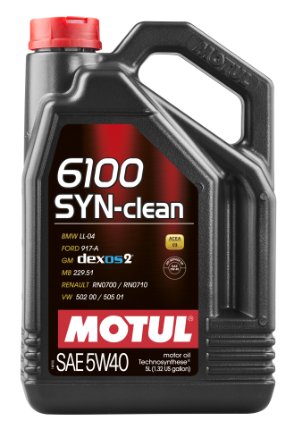 Моторна олива MOTUL SYN-clean 6100 5W-40, 5 літрів Моторна олива MOTUL SYN-clean 6100 5W-40, 5 літрів