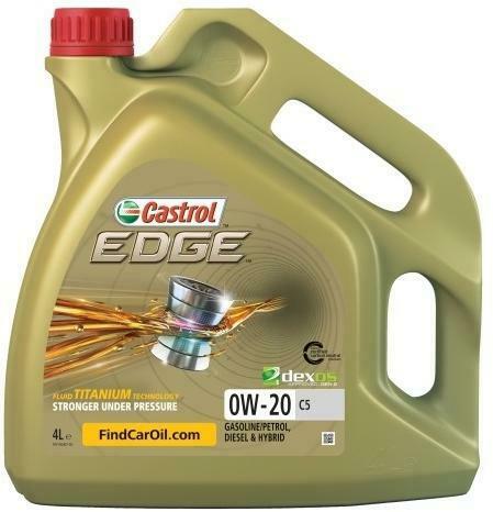 Моторна олива CASTROL EDGE C5 0W-20, 4 літри