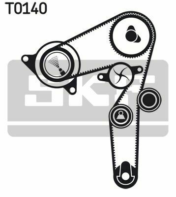 К-кт грм (рем. + 2 ролика) fiat doblo, alfa romeo 1.9jtd