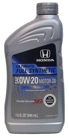 Моторное масло HONDA Genuie ULTIMATE FULL SYNTHETIC 0W-20, 946 мл