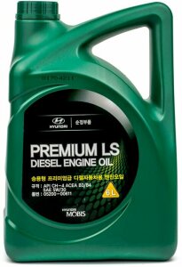 Моторное масло Hyundai PREMIUM LS Diesel 5W-30, 6 литров