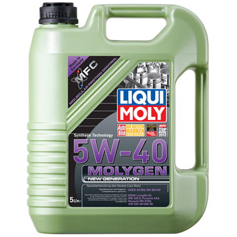 Моторное масло LM Molygen New Generation 5W-40, 5 литров