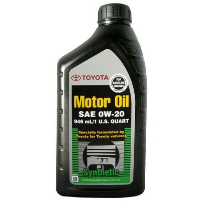 Моторна олива Toyota Motor Oil Synthetic 0W-20, 0.946л Моторна олива Toyota Motor Oil Synthetic 0W-20, 0.946л