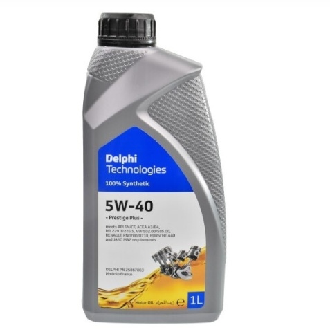 Олива 5W40 Delphi Prestige Plus (1L) (VW 5W 502 00/505.00/MB 229.3/MB 226.5/Renault RN0710/Porsche A40/JASO MA2)